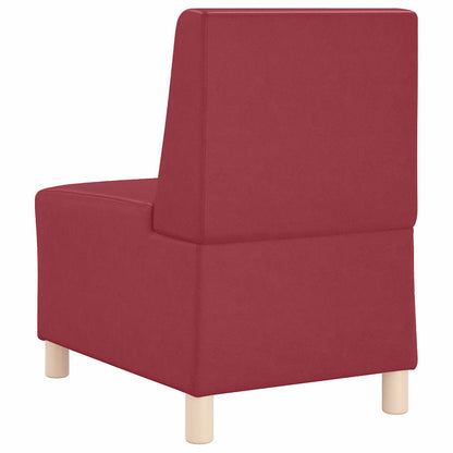 Modulares Armfreies Sofa 2 pcs Weinrot 55 x 74 x 82 cm