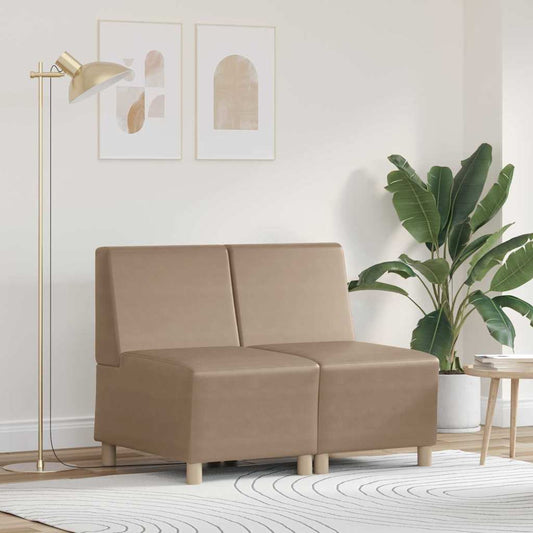 Modulares Armfreies Sofa 2 pcs Cappuccino 55 x 74 x 82 cm