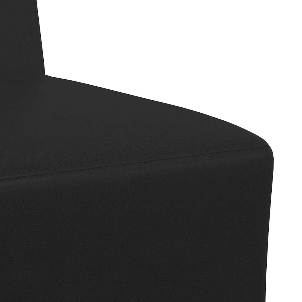 Modulares Armfreies Sofa 2 pcs Schwarz 55 x 74 x 82 cm