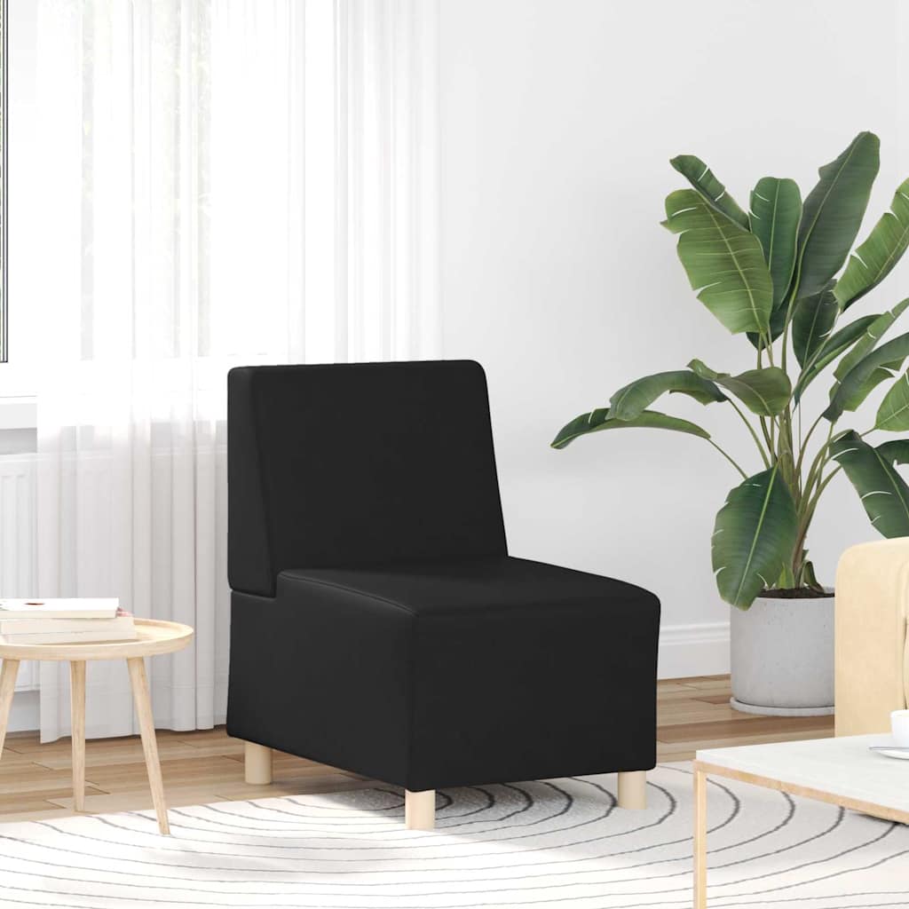 Modulares Armfreies Sofa 2 pcs Schwarz 55 x 74 x 82 cm