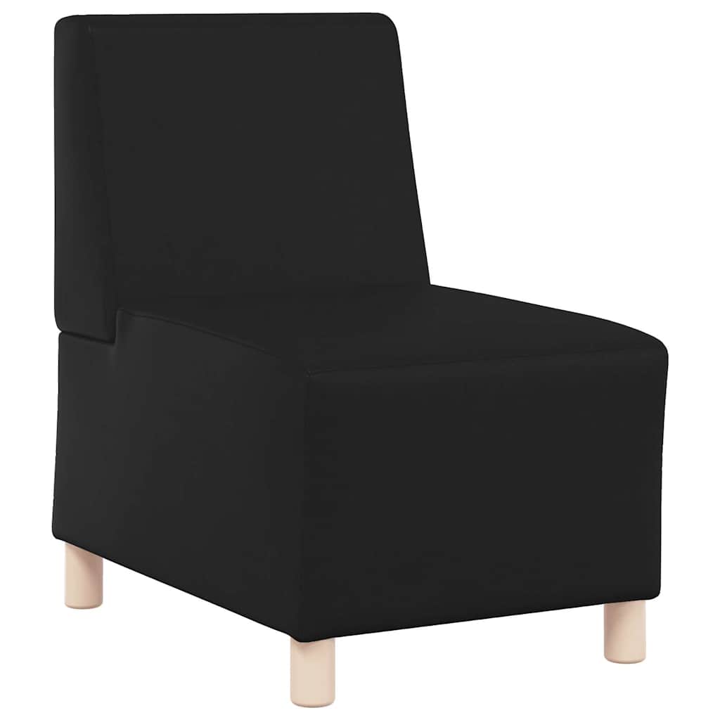 Modulares Armfreies Sofa 2 pcs Schwarz 55 x 74 x 82 cm