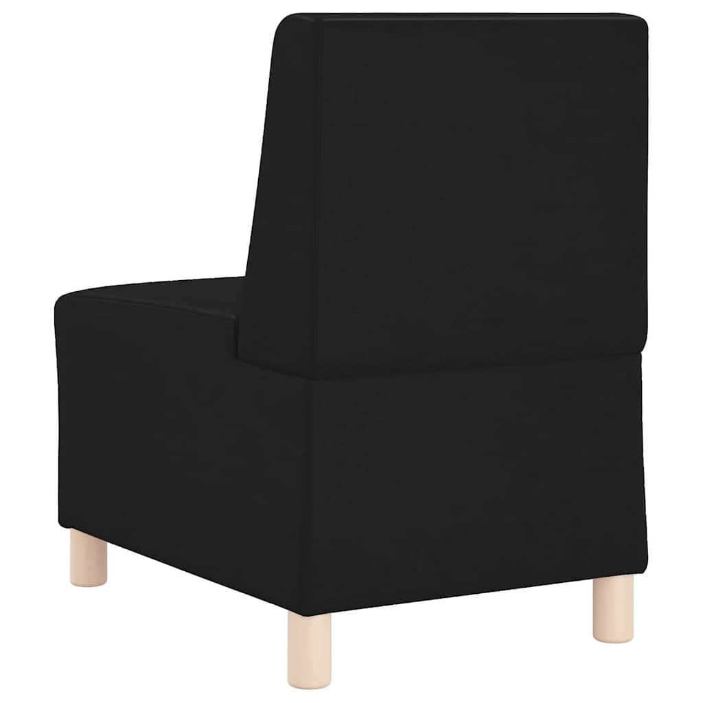Modulares Armfreies Sofa 2 pcs Schwarz 55 x 74 x 82 cm