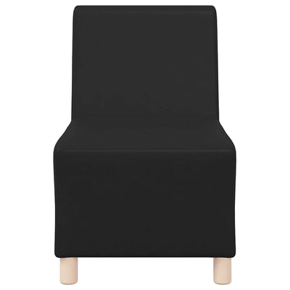 Modulares Armfreies Sofa 2 pcs Schwarz 55 x 74 x 82 cm