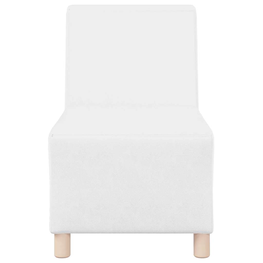 Modulares Armfreies Sofa 2 pcs Weiß 55 x 74 x 82 cm Kunstleder