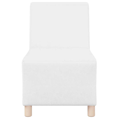 Modulares Armfreies Sofa 2 pcs Weiß 55 x 74 x 82 cm Kunstleder