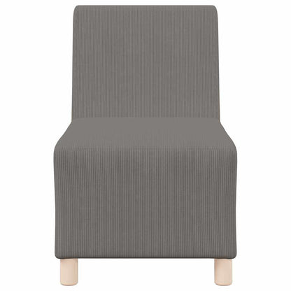 Modulares Armfreies Sofa 2 pcs Hellgrau 55 x 74 x 82 cm