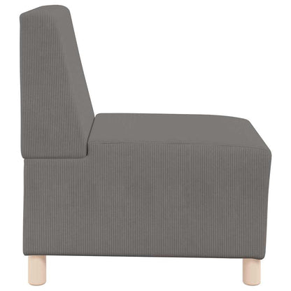 Modulares Armfreies Sofa 2 pcs Hellgrau 55 x 74 x 82 cm