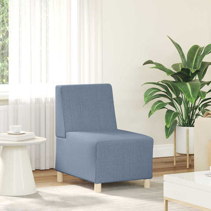 Modulares Armfreies Sofa 2 pcs Blau 55 x 74 x 82 cm Cordstoff