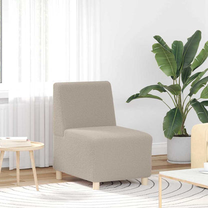 Modulares Armfreies Sofa 2 pcs Hellgrau 55 x 74 x 82 cm