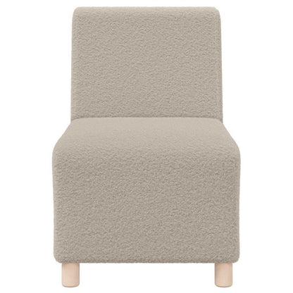 Modulares Armfreies Sofa 2 pcs Hellgrau 55 x 74 x 82 cm