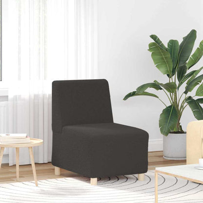 Modulares Armfreies Sofa 2 pcs Dunkelgrau 55 x 74 x 82 cm