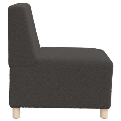 Modulares Armfreies Sofa 2 pcs Dunkelgrau 55 x 74 x 82 cm