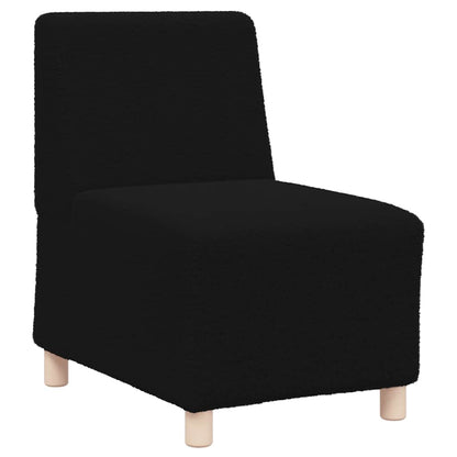 Modulares Armfreies Sofa 2 pcs Schwarz 55 x 74 x 82 cm