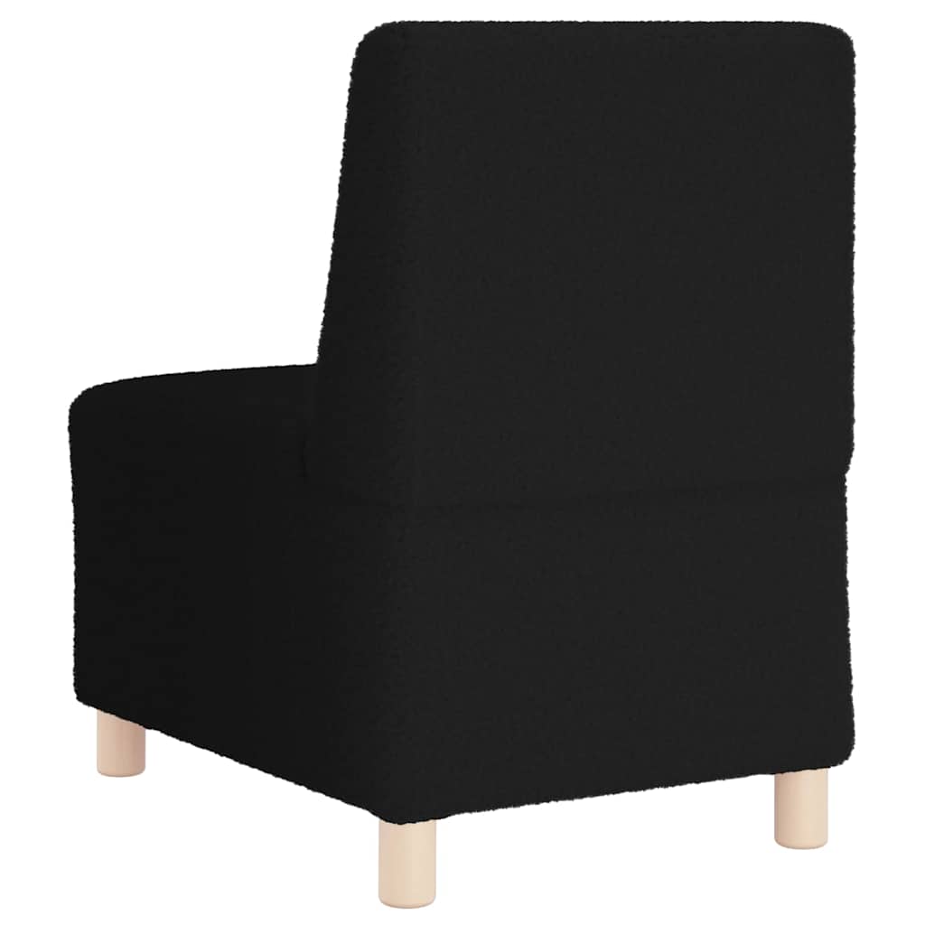 Modulares Armfreies Sofa 2 pcs Schwarz 55 x 74 x 82 cm