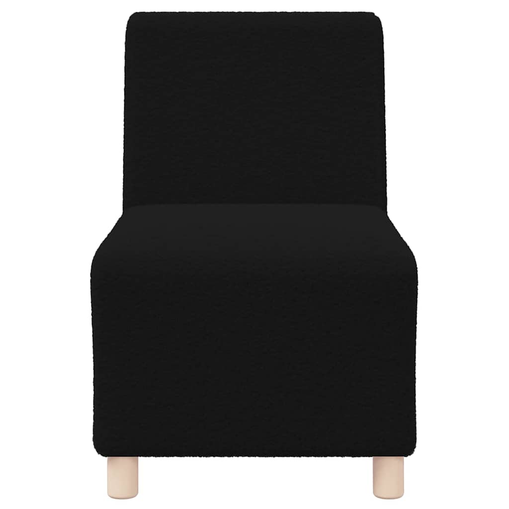 Modulares Armfreies Sofa 2 pcs Schwarz 55 x 74 x 82 cm
