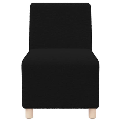 Modulares Armfreies Sofa 2 pcs Schwarz 55 x 74 x 82 cm