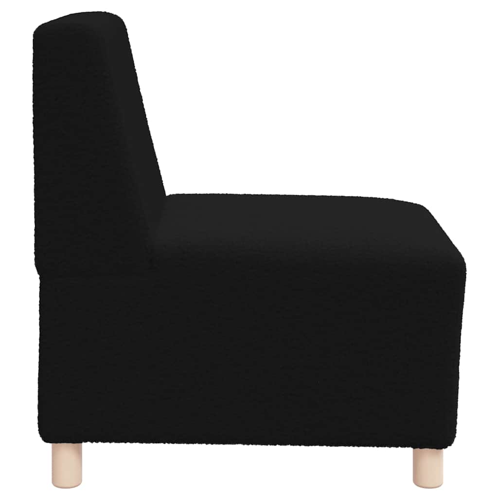 Modulares Armfreies Sofa 2 pcs Schwarz 55 x 74 x 82 cm