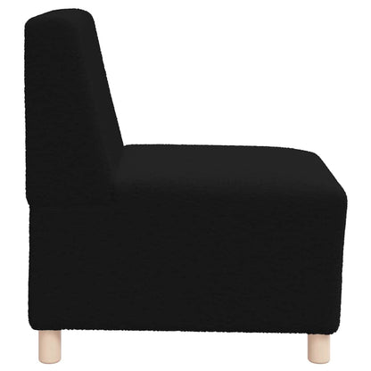 Modulares Armfreies Sofa 2 pcs Schwarz 55 x 74 x 82 cm