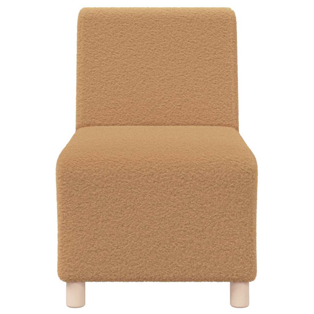 Modulares Armfreies Sofa 2 pcs Beige 55 x 74 x 82 cm Cordstoff