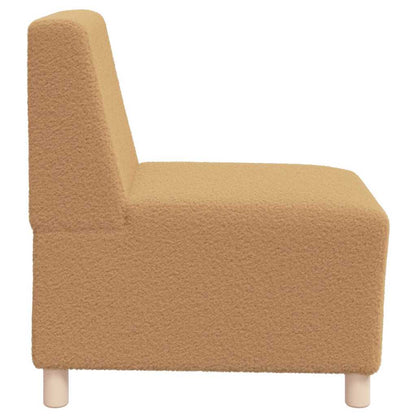 Modulares Armfreies Sofa 2 pcs Beige 55 x 74 x 82 cm Cordstoff