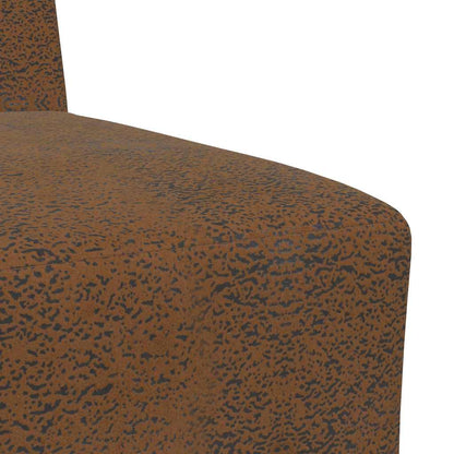 Sofa Stuhl 2 pcs Braun 55 x 74 x 82 cm Faux Wildleder