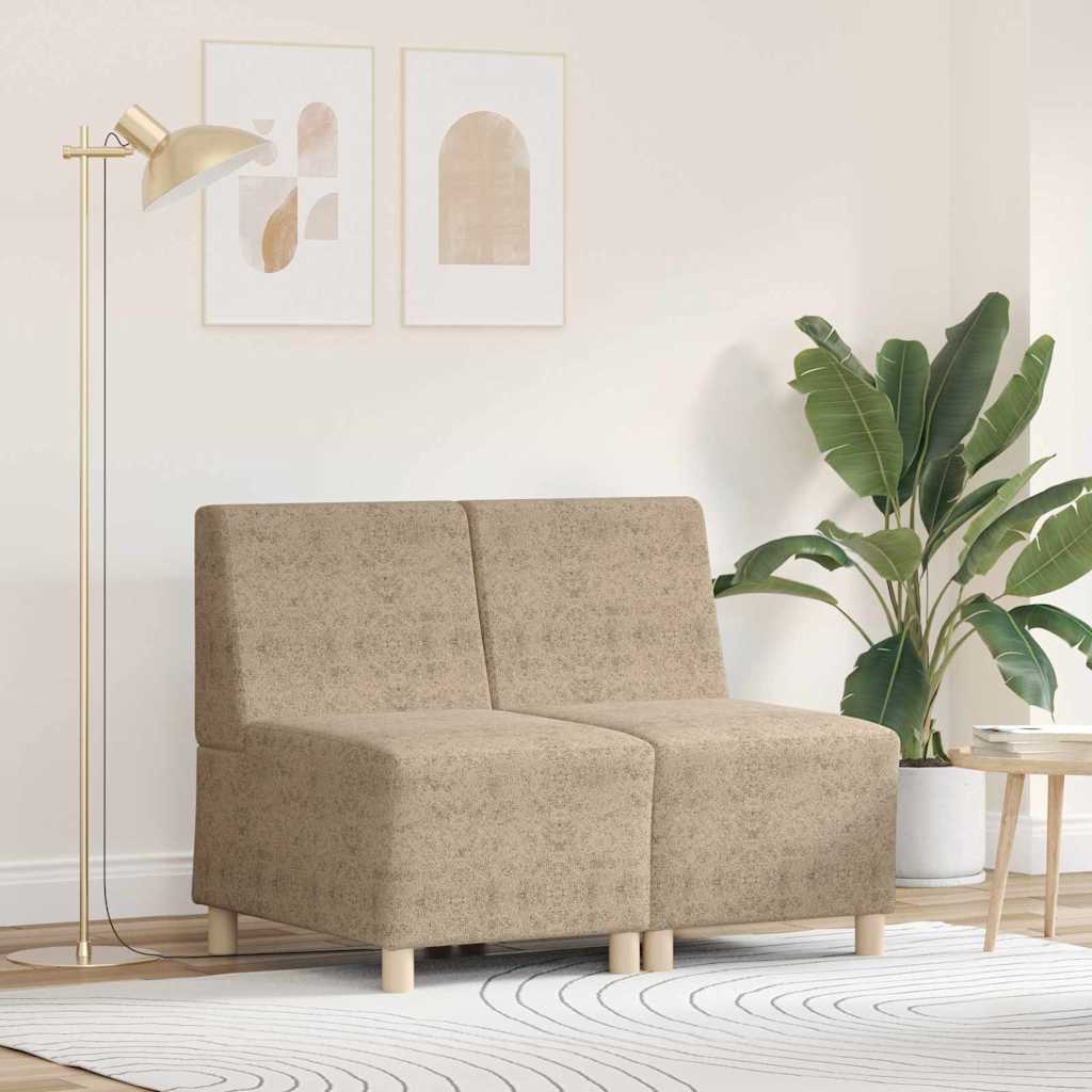 Sofa Stuhl 2 pcs Hellgrau 55 x 74 x 82 cm Faux Wildleder