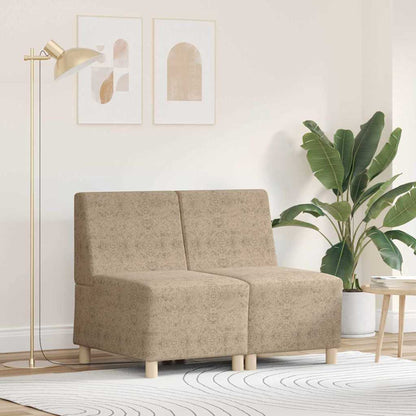 Sofa Stuhl 2 pcs Hellgrau 55 x 74 x 82 cm Faux Wildleder
