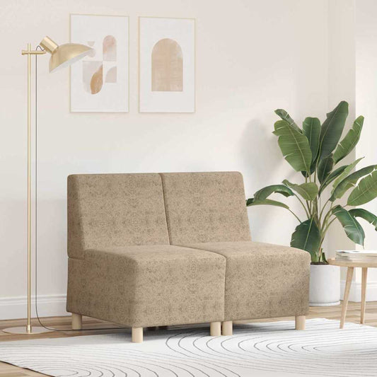 Sofa Stuhl 2 pcs Hellgrau 55 x 74 x 82 cm Faux Wildleder