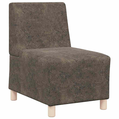 Sofa Stuhl 2 pcs Dunkelgrau 55 x 74 x 82 cm Faux Wildleder