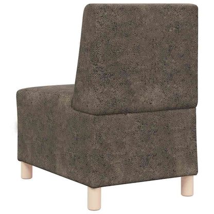 Sofa Stuhl 2 pcs Dunkelgrau 55 x 74 x 82 cm Faux Wildleder