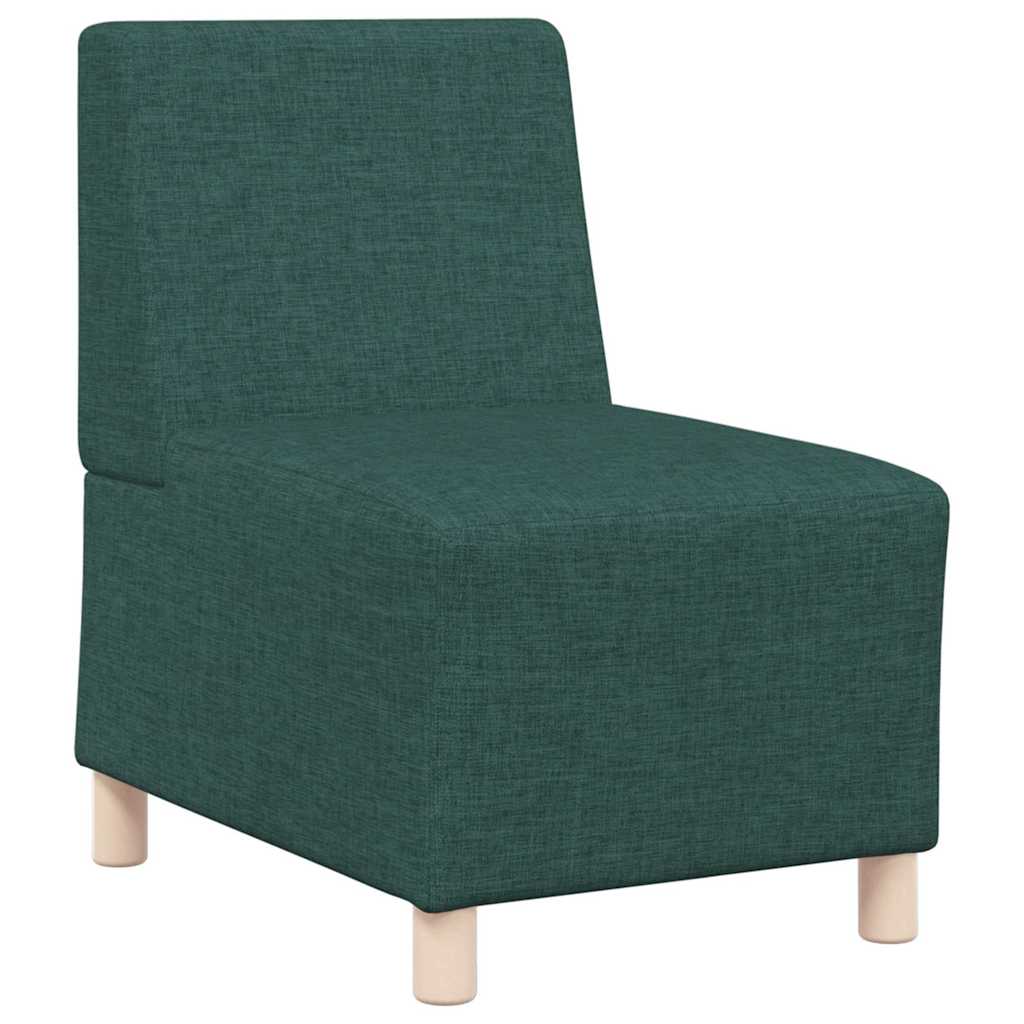 Modulares Armfreies Sofa 3 pcs Dunkelgrün 55 x 74 x 82 cm Stoff
