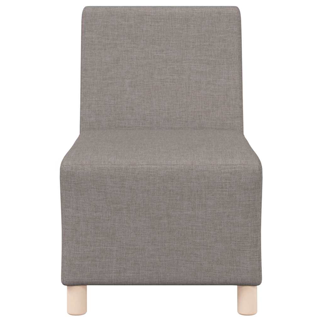 Modulares Armfreies Sofa 3 pcs Taupe 55 x 74 x 82 cm Stoff