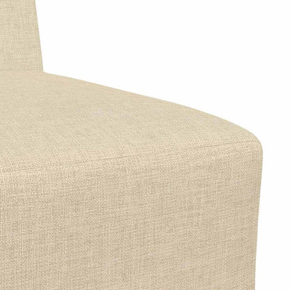 Modulares Armfreies Sofa 3 pcs Creme 55 x 74 x 82 cm Stoff