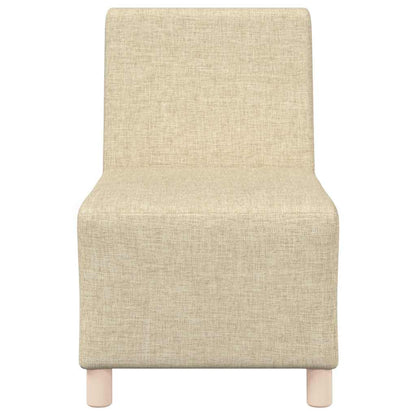 Modulares Armfreies Sofa 3 pcs Creme 55 x 74 x 82 cm Stoff