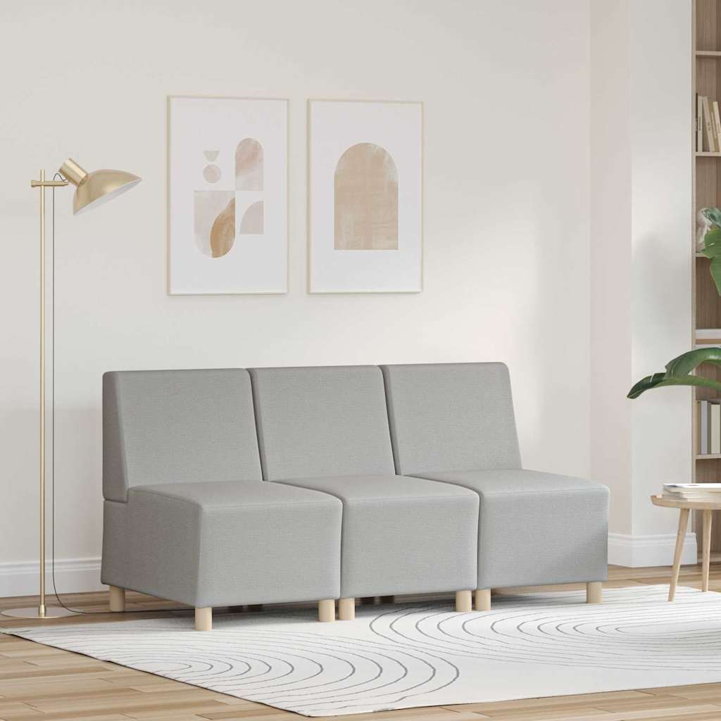 Modulares Armfreies Sofa 3 pcs Wolken-Grau 55 x 74 x 82 cm