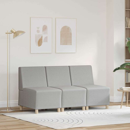 Modulares Armfreies Sofa 3 pcs Wolken-Grau 55 x 74 x 82 cm