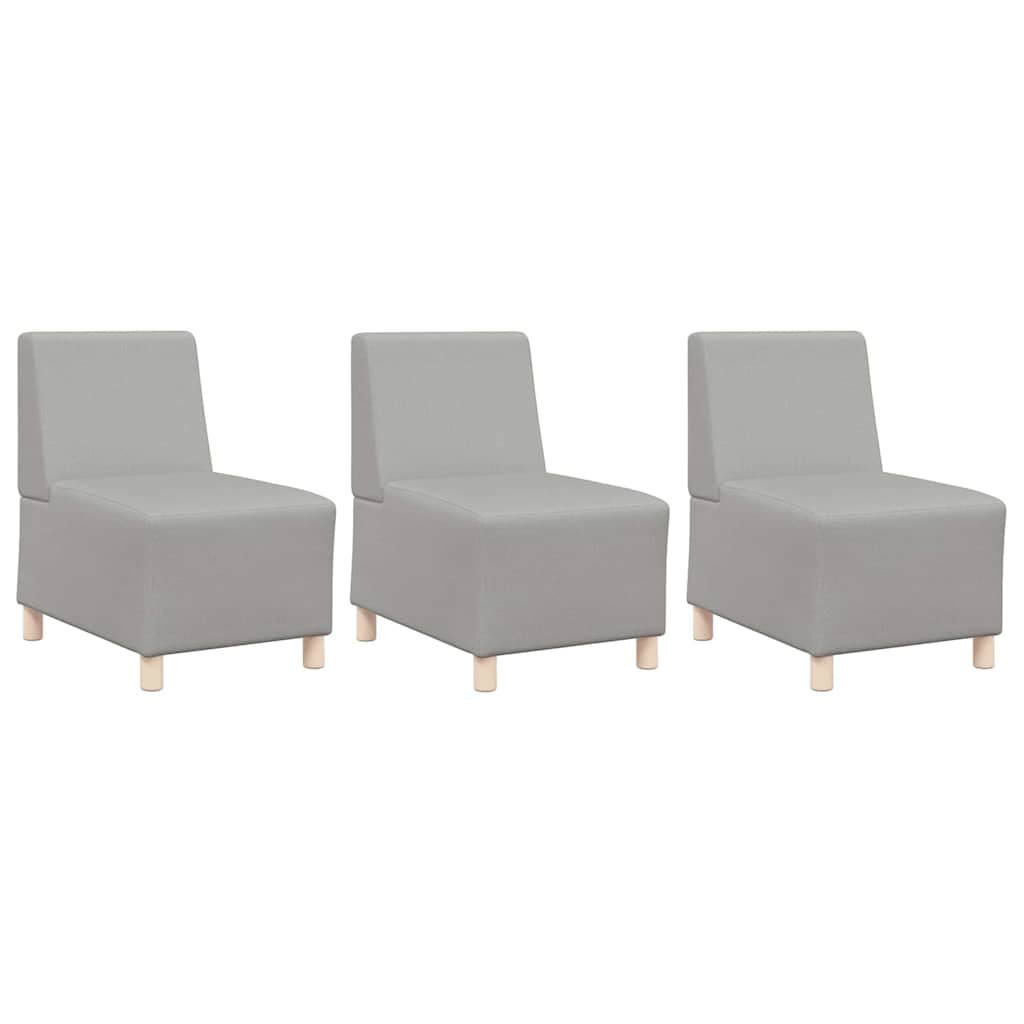 Modulares Armfreies Sofa 3 pcs Wolken-Grau 55 x 74 x 82 cm