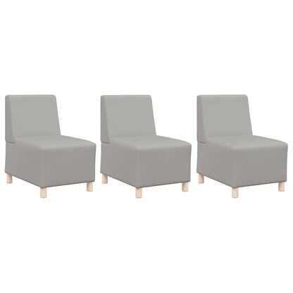Modulares Armfreies Sofa 3 pcs Wolken-Grau 55 x 74 x 82 cm