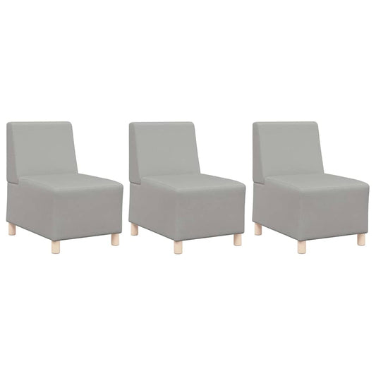 Modulares Armfreies Sofa 3 pcs Wolken-Grau 55 x 74 x 82 cm