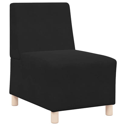 Modulares Armfreies Sofa 3 pcs Schwarz 55 x 74 x 82 cm Samt