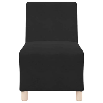 Modulares Armfreies Sofa 3 pcs Schwarz 55 x 74 x 82 cm Samt