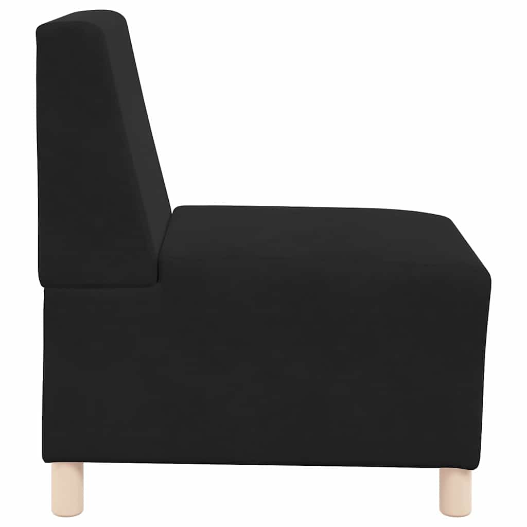 Modulares Armfreies Sofa 3 pcs Schwarz 55 x 74 x 82 cm Samt