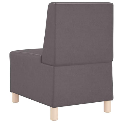 Modulares Armfreies Sofa 3 pcs Grau 55 x 74 x 82 cm Kunstleder