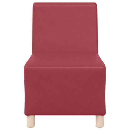 Modulares Armfreies Sofa 3 pcs Weinrot 55 x 74 x 82 cm