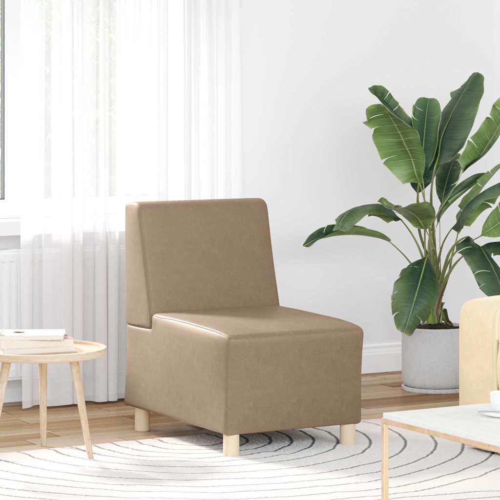 Modulares Armfreies Sofa 3 pcs Cappuccino 55 x 74 x 82 cm