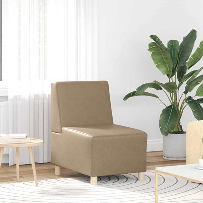 Modulares Armfreies Sofa 3 pcs Cappuccino 55 x 74 x 82 cm