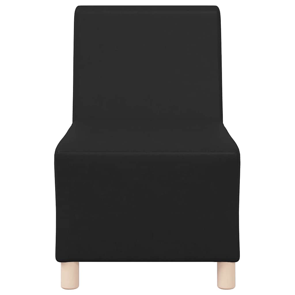 Modulares Armfreies Sofa 3 pcs Schwarz 55 x 74 x 82 cm