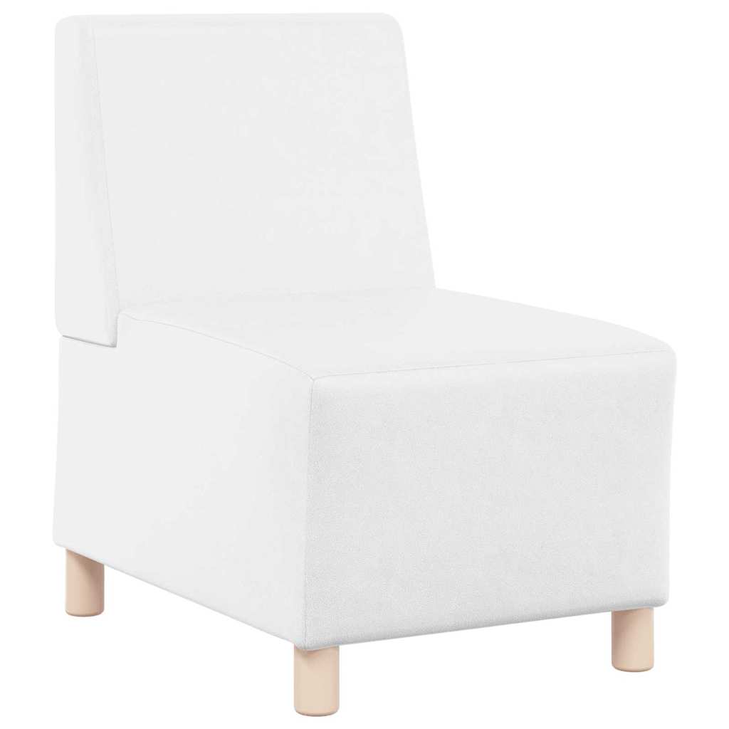 Modulares Armfreies Sofa 3 pcs Weiß 55 x 74 x 82 cm Kunstleder