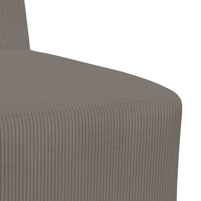 Modulares Armfreies Sofa 3 pcs Hellgrau 55 x 74 x 82 cm