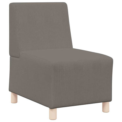 Modulares Armfreies Sofa 3 pcs Hellgrau 55 x 74 x 82 cm